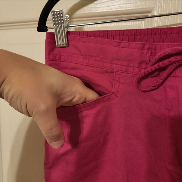 Sag Harbor Sport petite hot pink wide leg pants - Picture 2 of 7